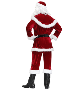 2024 क्रिसमस लक्जरी मखमली सांटा सूट सेट 9 पीसी प्लस आकार वयस्कों के लिए - Product Image 3