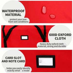 Bolsas de Almacenamiento Navideñas Populares, Bolsas de Tela Oxford para el Hogar con Cierre y Asa para Guardar el Árbol de Navidad - Product Image 2