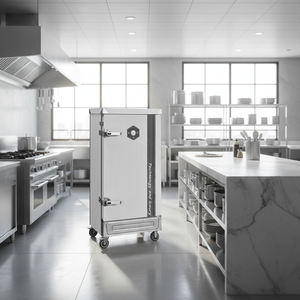 Cuiseur à riz électrique professionnel en acier inoxydable à 12 plateaux, idéal pour la cuisson à la vapeur du riz pour la restauration - Product Image 1