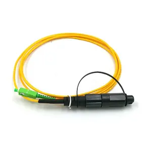 Konektor Optikap FTTH Singlemode Optikap, Kabel Patch Serat Optik Tipe SC Tahan Air Luar Ruangan