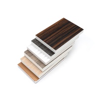 Fabricant PVC co-extrudé bambou charbon de bois placage de bois noyau noir bambou fibre de bois cristal de carbone panneau mural intégré