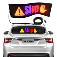 Señal de luz Led para coche, de aplicación Control, placa de señal LED Flexible, pantalla programable, ojos LED para parabrisas para camión, accesorios de luz para coche