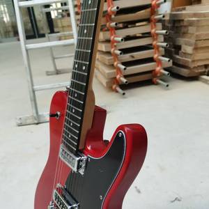 <span class=keywords><strong>Guitarra</strong></span> eléctrica roja T, cuerpo de madera maciza, acabado brillante, <span class=keywords><strong>guitarra</strong></span> eléctrica personalizada, puente de <span class=keywords><strong>guitarra</strong></span> eléctrica, <span class=keywords><strong>guitarra</strong></span> eléctrica de jazz - Product Image 3