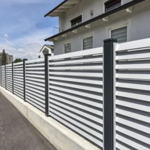 Hot Sell China Adjustable Ventilated White Aluminum Louvered Fence for Yard