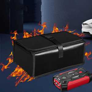 Auto Lithium Batterij Brandwerende Veiligheid Opbergtas Opladen Schat Mobiele Telefoon Rijden Recorder Navigatie Aansteker Tas - Product Image 6