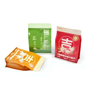 Sachet Doypack personnalisé à huit soudures latérales, emballage refermable de qualité alimentaire pour biscuits gaufrettes multi-saveurs et snacks croustillants - Product Image 3
