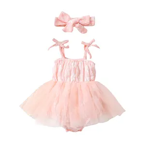 Catpapa Girls Dress Small Floral Halter Net Dress Baby Girl Dress For Sale