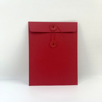 Porte-documents A4 en kraft avec fermeture par cordon, pochette transparente et enveloppes en papier personnalisées, modèle fabriqué en Chine, type cordon.
