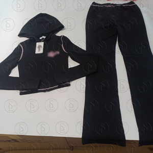 Set da 2 Pezzi a Tema Amore di San Valentino, Top con Zip e <span class=keywords><strong>Pantaloni</strong></span> Aderenti <span class=keywords><strong>Rosa</strong></span> Elasticizzati, Completo Casual Dolce - Product Image 6