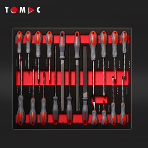 Armoire à outils d'atelier ECO TOMAC à 6 tiroirs avec 124 outils, armoire à outils roulante pour garage, chariot à outils - Product Image 4