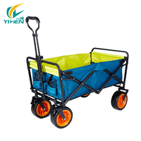 Chariot de pique-nique d'extérieur, portable, pliable, pour la pêche, le jardin, le parc, le camping, les courses, chariot à main