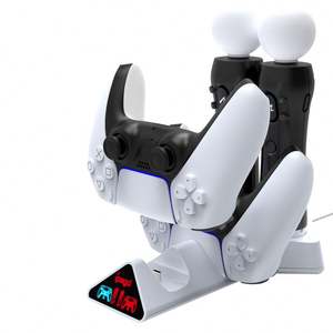 4 in 1 PS5 PSVR Move Motion Controller Fast Charging Station Charger Dock Stand for Playstation