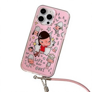 <span class=keywords><strong>Coque</strong></span> de téléphone antichoc rigide pour <span class=keywords><strong>iPhone</strong></span> 17 Pro, motif animal style Bestie, Yoshitomo Nara Girl, compatible 16/15 - Product Image 1