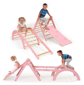 Thiết kế mới bền Extra-lớn quá khổ 6-in-1 bằng gỗ tam giác leo Bộ - Product Image 1