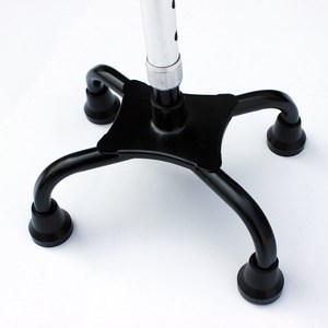 Telescopic Walking Stick Large Four Legged Aluminum Alloy Anti Slip Adjustable For Elderly - Product Image 1