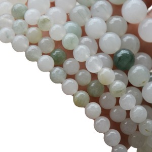 Perles rondes en jade de glace du Tianshan 6 8 10 mm, pierre naturelle pour la fabrication de bijoux, cristal naturel en vrac - Product Image 5