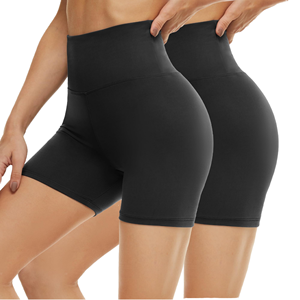 Shorts de Yoga de Cintura Alta para Mujer, Efecto Segunda Piel, Estilo Biker, con Efecto Scrunch Butt, Control de Abdomen, para Correr, Gimnasio, Fitness y Entrenamiento, Ropa Deportiva - Product Image 1