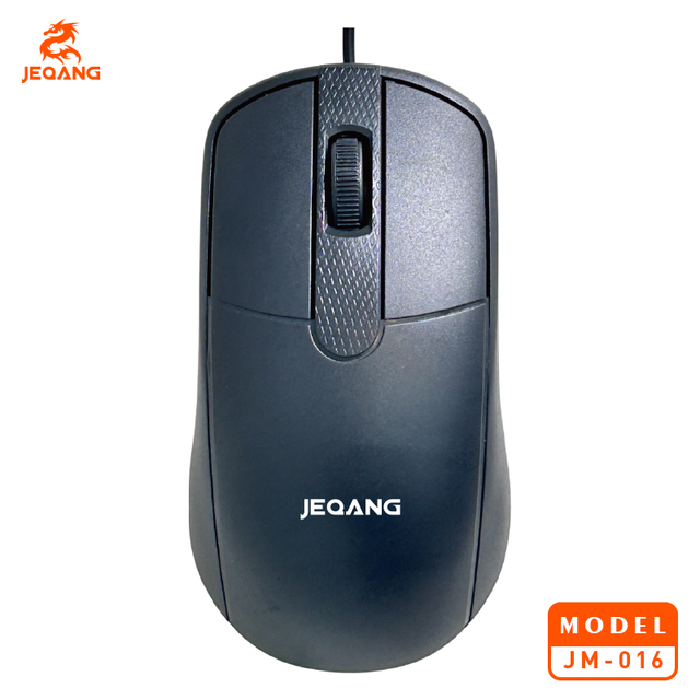 Jeqang JM-016 Mini Optical USB Wired Mouse Ergonomic 3D Style Adjustable DPI in Stock for Laptop Desktop Office Business Travel