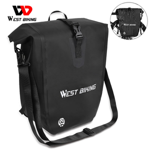 Sacoche de vélo WEST BIKING 25L grande capacité, étanche, pour porte-bagages arrière double, sacoche de selle de voyage, sacoche de transport pour vélo - Product Image 1