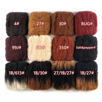 Dropshipping Cheveux Afro Kinky en vrac 12 pouces 100g sans trame, comme des extensions de cheveux humains bruts, pour tressage Afro Twis Springy