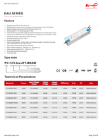 Driver LED à Tension Constante 250W DALI Push Dimmable pour Bande LED 170-264V AC-DC 12V 24V Transformateur Alimentation LED Étanche IP67