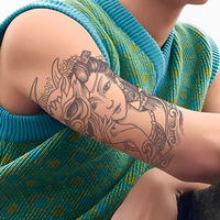 Offre Spéciale grande taille bras tatouage fournisseur temporaire corps et main grand pochoir de tatouage Semi Permanent pour hommes jus tatouage autocollant