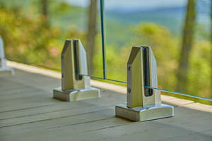 Rampe de balcon de villa moderne <span class=keywords><strong>en</strong></span> acier inoxydable avec éclairage LED, verre trempé de 12 mm, finition miroir noir doré <span class=keywords><strong>en</strong></span> Leuningen - Product Image 5