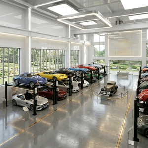 Sistema de Elevación de Autos de 4 Postes, Futurista y de Lujo, para Galería de Autos de Colección Premium - Product Image 1