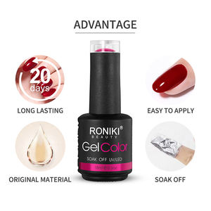Insumos para Uñas 15ml Esmalte en Gel <span class=keywords><strong>Semipermanente</strong></span> Removible Lámpara Led Uv Botella de Esmalte Halal - Product Image 3