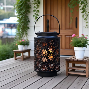 Linterna solar con batería para exteriores, fábrica de flores, patrón invertido, luces <span class=keywords><strong>solares</strong></span>, decoración de jardín, luz de patio - Product Image 4