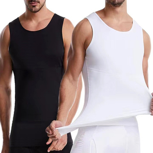 Hygieia Tùy Chỉnh Người Đàn Ông Của Ngực Nén Tank Top Không Tay Tập Luyện Áo Sơ Mi Shapewear Người Đàn Ông Giảm Béo Cơ Thể Shaper Vest - Product Image 1