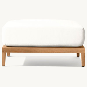 Muebles Artesanales para Jardín, Estructura de Madera Maciza, Cojín de Tela Gruesa, Sofá, Silla, Otomana - Product Image 3