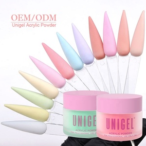 Unigel fábrica al por mayor 48 colores <span class=keywords><strong>pastel</strong></span> acrílico polvo de inmersión <span class=keywords><strong>uñas</strong></span> en polvo - Product Image 2