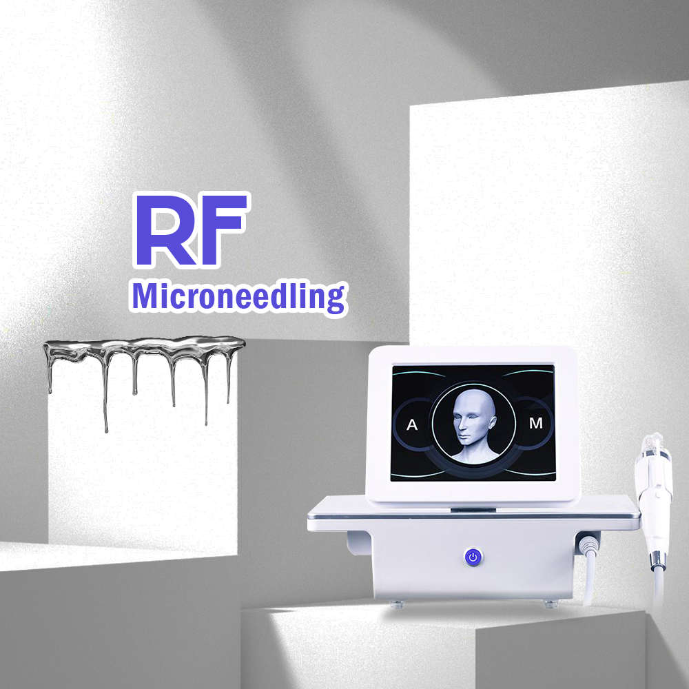 Máquina frática portátil de novo design, micro terapia rf para endurecimento da pele, lifting facial