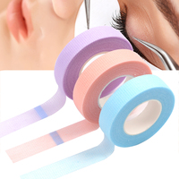 Vente en gros de ruban adhésif non tissé pour cils colorés pour extension de cils