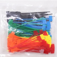 Nylon Marker Attaches De Câble, 250pcs 6 Pouces Auto-Verrouillage Cordon Tags Étiquette du Marqueur avec Écrire sur Câble Tag, Ethernet Fil Zip Cravates Étiquette