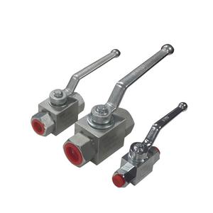 Válvula de Bola de Alta Presión G1/4 Manual de Acero al Carbono Tipo Flotador para Control de Oleoductos - Product Image 1