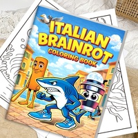 Livre de coloriage et de dessin personnalisé avec des animaux de dessin animé, papier offset, pour enfants et adultes, détente et soulagement du stress