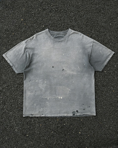 T-shirt vintage délavé coupe ample, T-shirt vieilli, T-shirt en coton personnalisé pour homme, T-shirt en coton oversize pour homme - Product Image 3