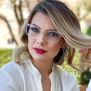 Pria Wanita Logam Plastik dengan Harga Murah Rentang Kacamata Jelas Frame Kacamata