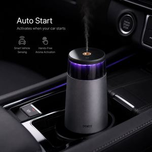 Digital Car Cup Holder <b>Diffuser</b> Smart Vibrating Sensor Electronic Perfume Atomizer Type C Charging Auto Fragrance Sprayer - Product Image 4