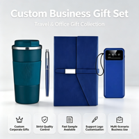 Großhandel Firmen-Geschenkset mit Eigenem Logo Notizbuch Stift Reise-Kaffeebecher Powerbank Executive-Geschenk für Firmen-Souvenir