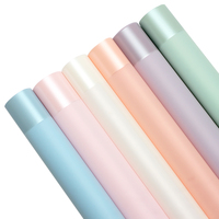 Kertas Pembungkus Bunga Xihuanong Puffy Skirt Jelly Film, Plastik Film Matte, Bahan Kemasan Bunga Buatan Tangan DIY untuk Florist