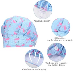 Unisex Bouffant Work Cap Adjustable Surgical Hair <b>Net</b> Polyester Elastic Headwear for Hospital <b>Kitchen</b> Beauty Salon - Product Image 3