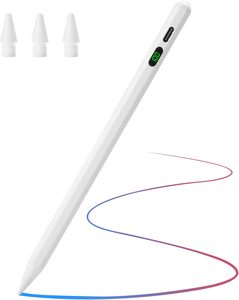 Penna Stilo in Alluminio Premium OEM per iPad con Display LED, Magnetica, Attiva, Sensibilità all'Inclinazione, 10 Ore di Autonomia, Punta Sostituibile - Product Image 1