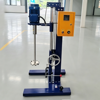 Disperser à grande vitesse à levage manuel, machine à mélanger la peinture à fréquence variable, dissolvant à levage par volant pour revêtements, encre et pigments