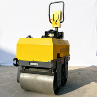 Rouleau compresseur routier à double tambour, modèle 600D, à essence, autoporté, pour la construction, fabriqué en Chine