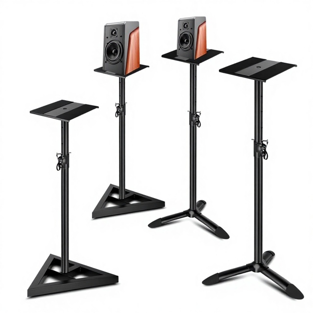 LKT-610 Speaker Stand Lifting All Metal Floor Monitor Desktop Speaker Stand Chinese Manufacturer