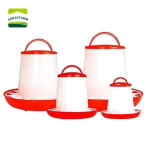 GREAT FARM animal feeder Feeding bucket for chickens Automatic poultry feeder Various models of chicken troughs