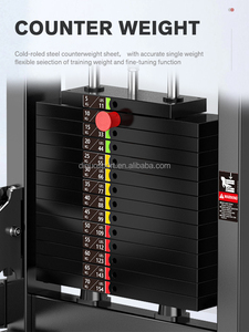 Máquina de entrenamiento de fuerza Dinuo para bíceps, piernas, espalda y pecho <span class=keywords><strong>con</strong></span> pila de pesas de 80 kg - Product Image 3